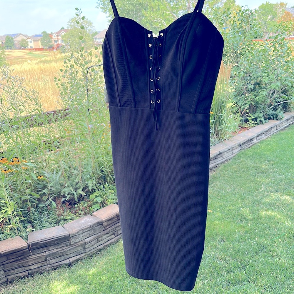 Lace Up Corset Dress